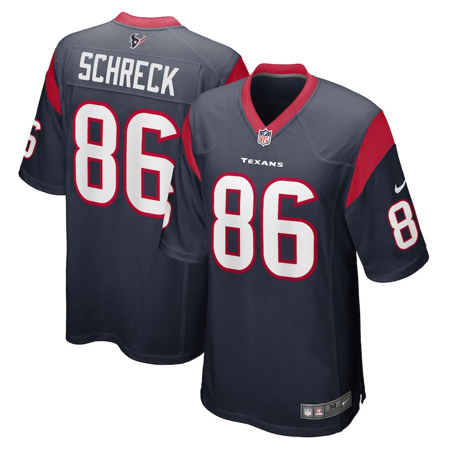 Men Houston Texans #86 Mason Schreck Nike Navy Game Player NFL Jersey->houston texans->NFL Jersey
